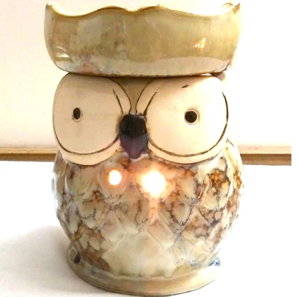 Intertek Ceramic Wise Old Owl Electric Tart Warmer EUC - Picture 1 of 6